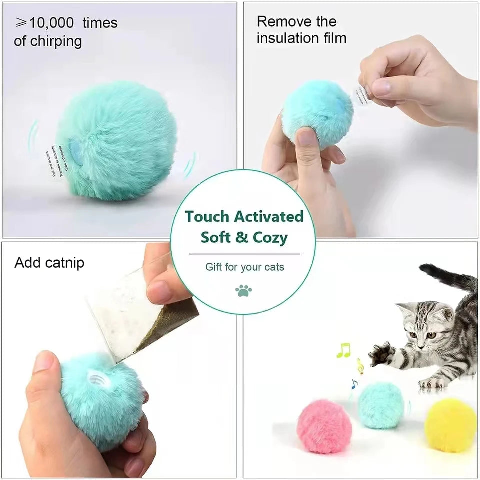 Intelligent Interactive Plush Ball - Makes funny engaging sounds! - Pick the sound you like.