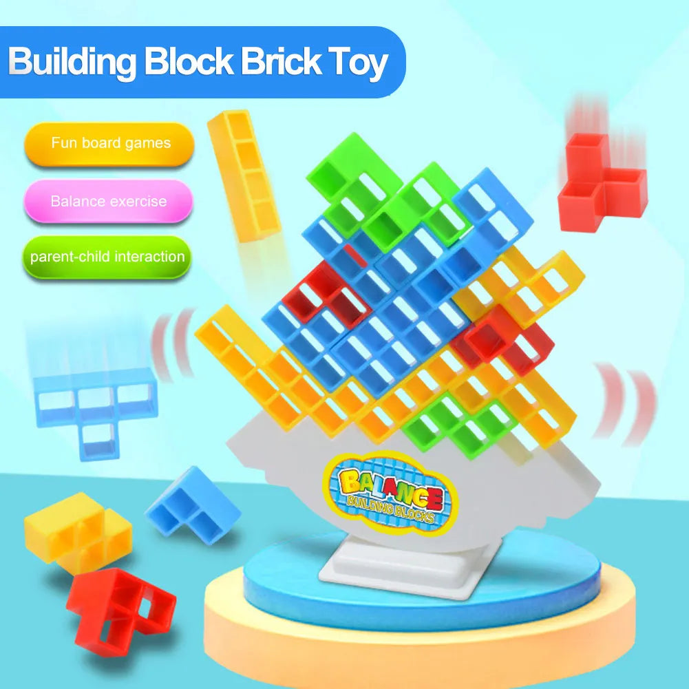 TetraTower™ 16 to 48 Blocks | The Balance Family Game for these Warm and Cozy days - WOWGOOD